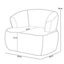 Ver imagem 6 de Kit Sofá 3 Lugares para Sala 198cm com 01 Poltrona Orgânica Florea M05 Bouclê Creme - Lyam Decor