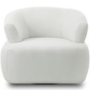 Ver imagem 5 de Kit Sofá 3 Lugares para Sala 198cm com 01 Poltrona Orgânica Florea M05 Bouclê Creme - Lyam Decor