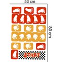 Ver imagem 2 de Adesivo Amarelinha Mãos e Pés Educativo:53 X 80 Cm