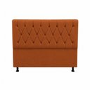 Ver imagem 3 de Cabeceira de Cama Box Queen Mallu Estofada em Veludo Terracota 160cm Click Home