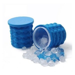 Mini Balde Forma de Gelo Silicone Ice Magic Cube da Tv