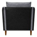 Ver imagem 6 de Kit 2 Poltronas Decorativas para Sala e Recepção Aviv Corino e Linho Premium Cores