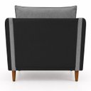 Ver imagem 5 de Kit 2 Poltronas Aviv para Sala Escritório Recepção Linho Premium Easy Clean Corino Premium Luxo