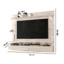 Ver imagem 5 de Painel Tv 60 Pol 182cm Bancada Suspensa para Sala Quelen Calacata/off White M20 - D’Rossi