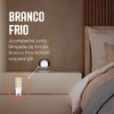 Ver imagem 2 de Abajur Luminária de Mesa Dama Interruptor e Globo e Lâmpada Branco Frio Decoração Casa Sala Quarto