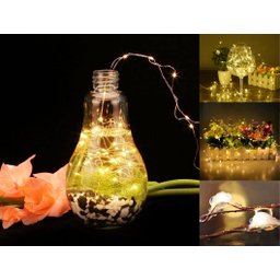 Fio de Fada Cordão Luz Rose Gold 2m 20 Leds Bateria - 5
