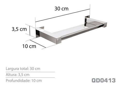 Porta Shampoo Inox - Kromus Qd0413 - 3