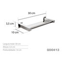 Ver imagem 3 de Porta Shampoo Inox - Kromus Qd0413