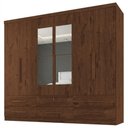 Ver imagem 1 de Guarda Roupa Casal 6 Portas com Espelho Mari 230 cm Jacaranda Zanz
