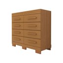 Ver imagem 1 de Cômoda Milano 8 Gavetas 100% Mdf Cinamomo - Panorama Móveis