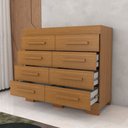 Ver imagem 5 de Cômoda Milano 8 Gavetas 100% Mdf Cinamomo - Panorama Móveis