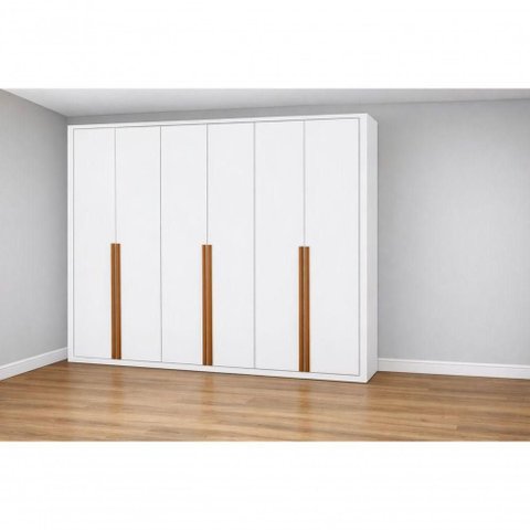 Guarda Roupa 6 Portas 6 Gaveta Living -grand Line