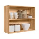 Ver imagem 2 de Armario de Cozinha Aéreo Intenza 80cm 2 Portas Freijó/chumbo - Nicioli