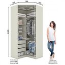 Ver imagem 3 de Canto Closet Seletto 2 Portas com Espelho Mc06-133
