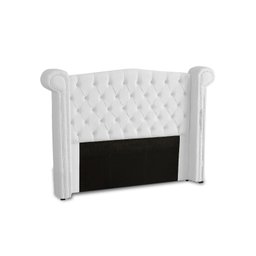 KIT + Cabeceira Com Recamier Baú Dunas Princesa em captonê 1,40 Casal Cama Box Branco Corino Dalaqua - 2