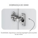 Ver imagem 5 de Guarda Roupa Casal Bragança 6 Portas 6 Gavetas Neve – Novo Horizonte