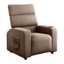 Ver imagem 5 de Poltrona do Papai Noa 80cm Reclinável Manual Veludo Capuccino - Sallar Home