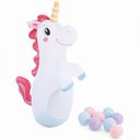 Ver imagem 3 de Piscina Inflável Playground Infantil Castelo Unicórnio 234L Bomba 110V Intex