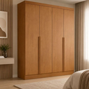 Ver imagem 1 de Guarda Roupa Casal 4 Portas em MDF Alvorada Bianchi