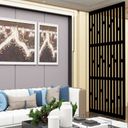 Ver imagem 3 de Painel Vazado Divisória Mdf London Preto - 0,90x2,60m