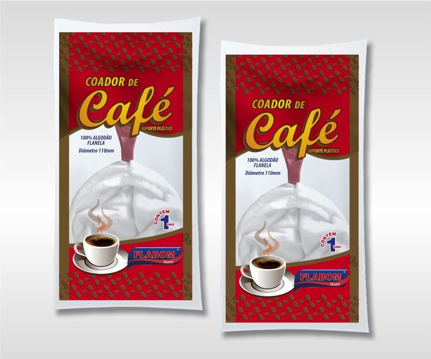 Coador de Café Pano/Cabo de Plástico - 6 unidades - 3