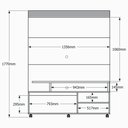 Ver imagem 2 de Home Berlim para Tv até 60 Polegadas C/ Rodizios - Lukaliam Móveis