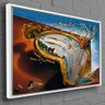 Quadro Decorativo Salvador Dali Relógio Derretendo:150x100/DOURADA - 7