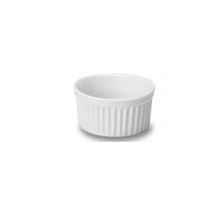 Ramekim 190ml Porcelana Branco Suflê Torta Pure Bolo Liso