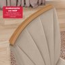 Conjunto Sala de Jantar Mesa Easy Pop 170x90cm Tampo Vidro/mdf com 6 Cadeiras Confort Veludo - 8