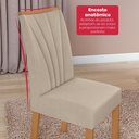 Ver imagem 7 de Conjunto Sala de Jantar Mesa Easy Pop 170x90cm Tampo Vidro/mdf com 6 Cadeiras Confort Veludo