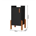 Ver imagem 2 de Armário Balcão Poseidon Multiuso com 1 Porta para Bebedouro Filtro Água - Preto