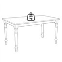 Ver imagem 3 de Mesa de Jantar Madeira Macica Taeda 160 Cm 8979 Freijo Festra