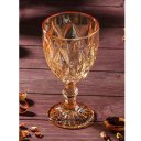 Ver imagem 5 de Jogo 6 Taças Diamante Vidro Âmbar Perolada 340ml