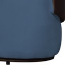 Ver imagem 4 de Poltrona Namoradeira Sofá Orgânico 2 Lugares Beatriz Composê Corino Marrom - Suede Azul Royal