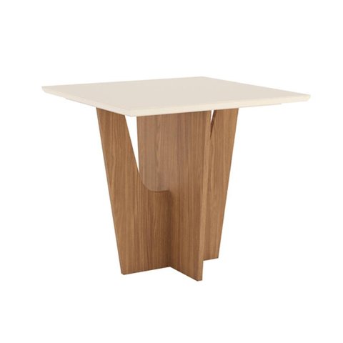 Mesa Sala de Jantar Vértice 900mm Nature/off White - Henn