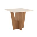 Ver imagem 1 de Mesa Sala de Jantar Vértice 900mm Nature/off White - Henn