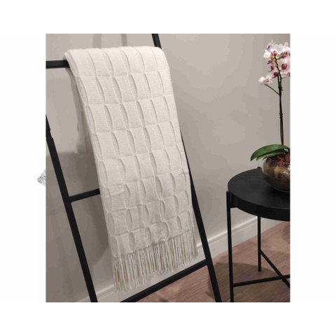 Manta Decorativa Rodes Off White Kacyumara 355173.3990.U