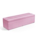 Ver imagem 1 de Calçadeira Baú Ursa 195 para Cama King Z-021 Sued Rosa Bebê Aradecor