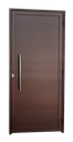 Ver imagem 1 de Porta Alumínio Lambril c/Puxador e.Marrom Corten 90 Brimak