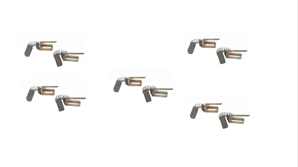 Kit 5 Pares Escova Carvão Black Decker 7004 7104 7204 7504 - 1