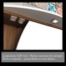 Conjunto Banheiro Gabinete Balcão Suspenso Mdf com Cuba Armário Espelho Led 3 Gavetas Marrom - 8