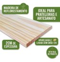 Ver imagem 3 de Kit 3 Tábuas de Pinus 100cm x 19cm x 2cm Prateleira de Madeira