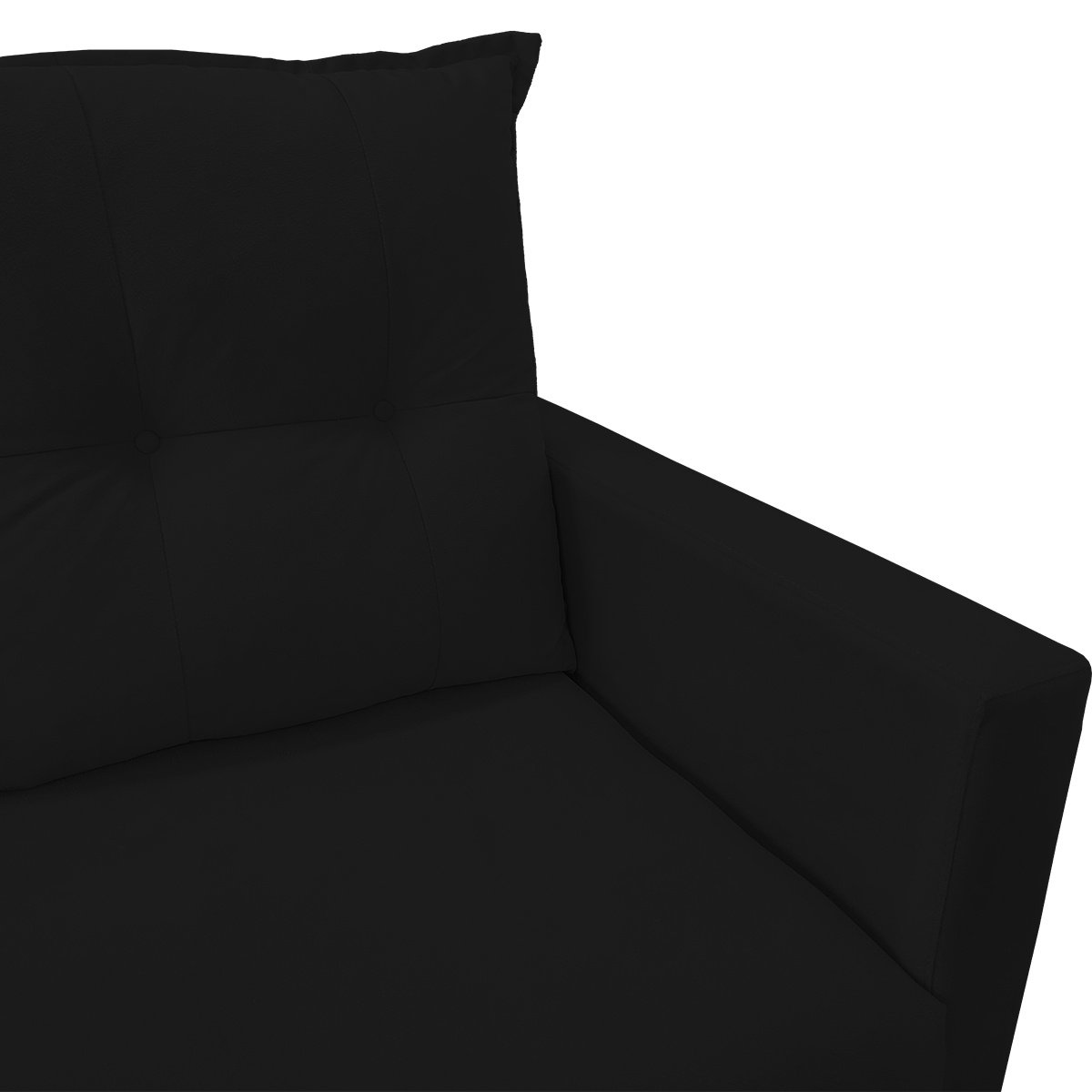 Sofa 2 Lugares Pequeno Confortavel 1,40m Berlim Bellamado:preto - 2