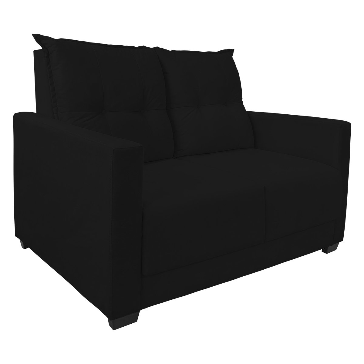 Sofa 2 Lugares Pequeno Confortavel 1,40m Berlim Bellamado:preto - 1