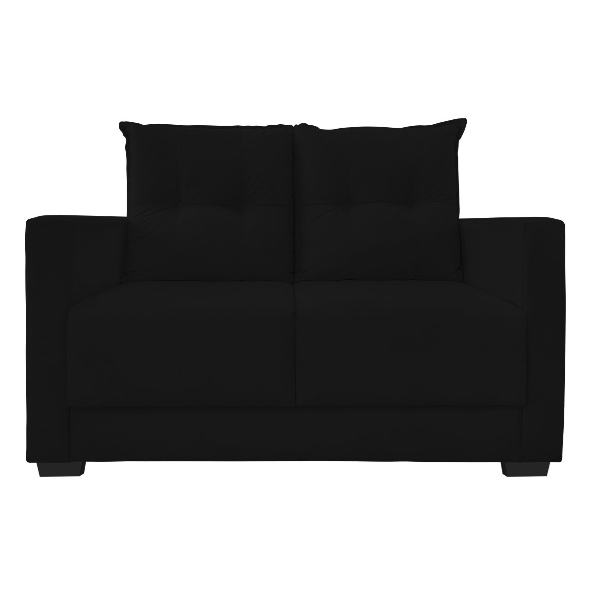 Sofa 2 Lugares Pequeno Confortavel 1,40m Berlim Bellamado:preto - 3