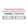 Etiqueta Voltagem Identificação Tomada 220v 110v -70 Un Teu Adesivo - 2