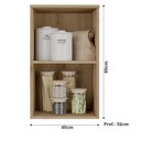Ver imagem 2 de Armário Aéreo 40 Cm sem Porta Finesse Capuccino - Thb
