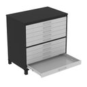 Ver imagem 4 de Mapoteca 10 Gavetas 120,4cm x 122,3cm Aço Cinza/Preto