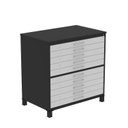 Ver imagem 2 de Mapoteca 10 Gavetas 120,4cm x 122,3cm Aço Cinza/Preto