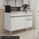 Ver imagem 4 de Balcão Gabinete para Pia sem Tampo 120cm Lina K02 Supremo - Mpozenato